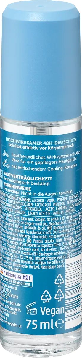 Balea Fresh 48h Men's Deodorant Spray, 75 mL - Image 2