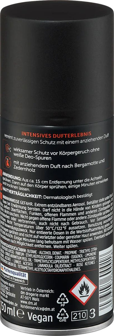 Balea Deep Sensation Men's Deodorant Spray, 150 mL - Image 2