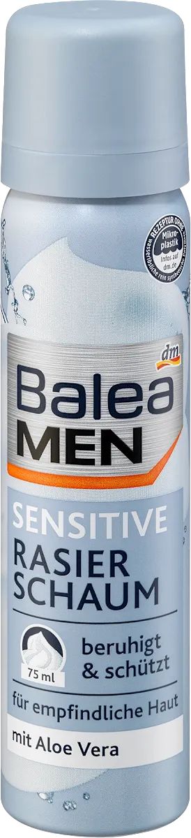 Balea Men Sensitive Shaving Foam, 75 mL