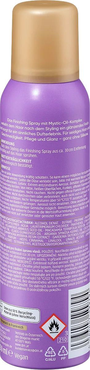 Balea Mystic Oil Finishing Hair Spray, 150 mL - Image 2