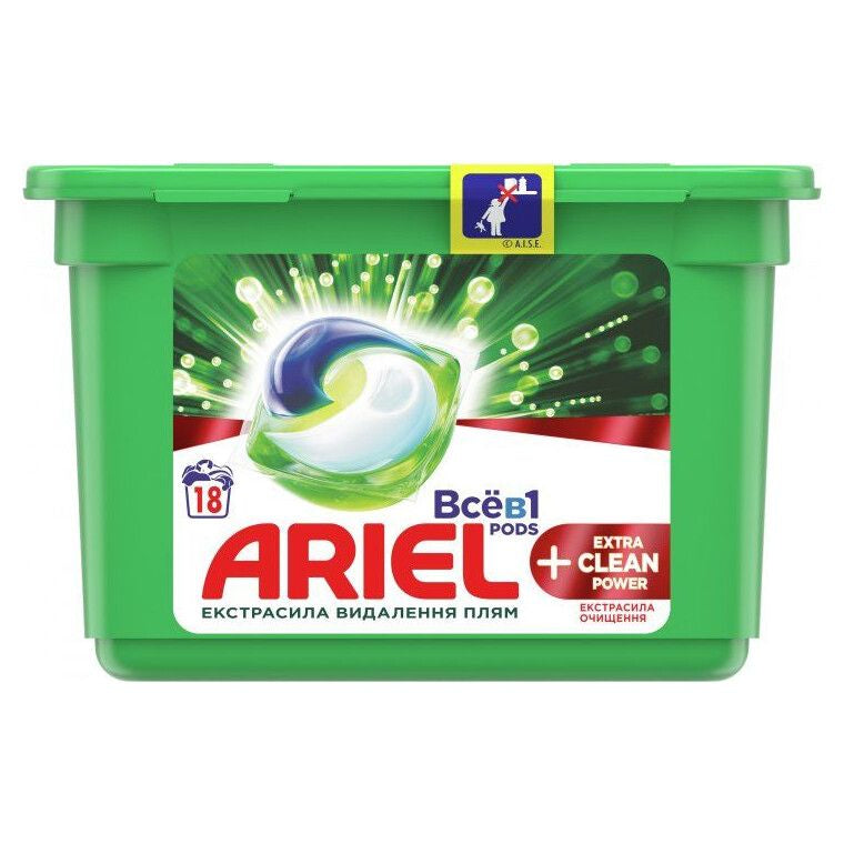 Ariel Extra Clean Power Laundry Detergent Pods, 18 pcs (Price per 1 pc)