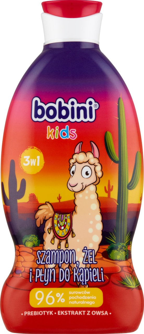 Bobini Kids Llama Kids 3-in-1 Shampoo, Shower Gel & Foam, 330 mL