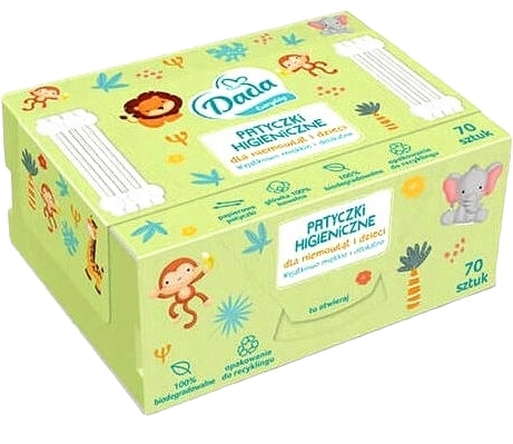 Dada Kids Cotton Swabs, 70 pcs