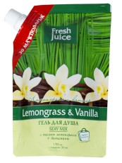Fresh Juice Lemongrass-Vanilla Shower Gel, 170 mL