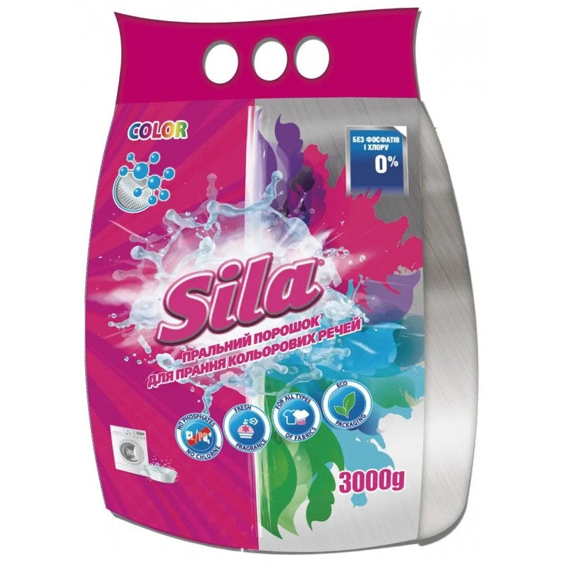 Sila Color Universal Laundry Detergent Powder, 3 kg