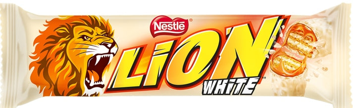 Nestle Lion White Wafer Bar with Soft Caramel, Cereal & White Coating, 42 g
