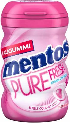 Mentos Pure Fresh Bubble Cool Chewing Gum in Jar, 35 pcs