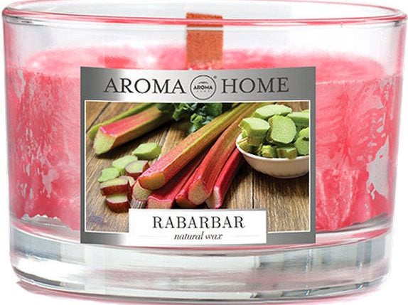 Aroma Home Rhubarb Natural Wax Scented Candle, 115 g