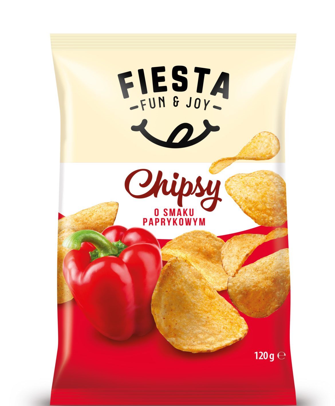 Fiesta Paprika-Flavored Potato Chips, 120 g