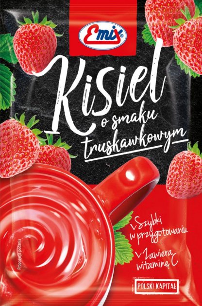 Emix Strawberry-Flavored Kissel Drink Mix, 40 g