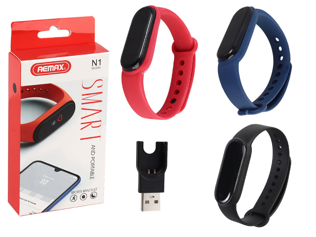 Aemax N1 C64779 Smartwatch with Bluetooth 4.0, Color Display, Notifications, Step Counter, Heart Rate & Music