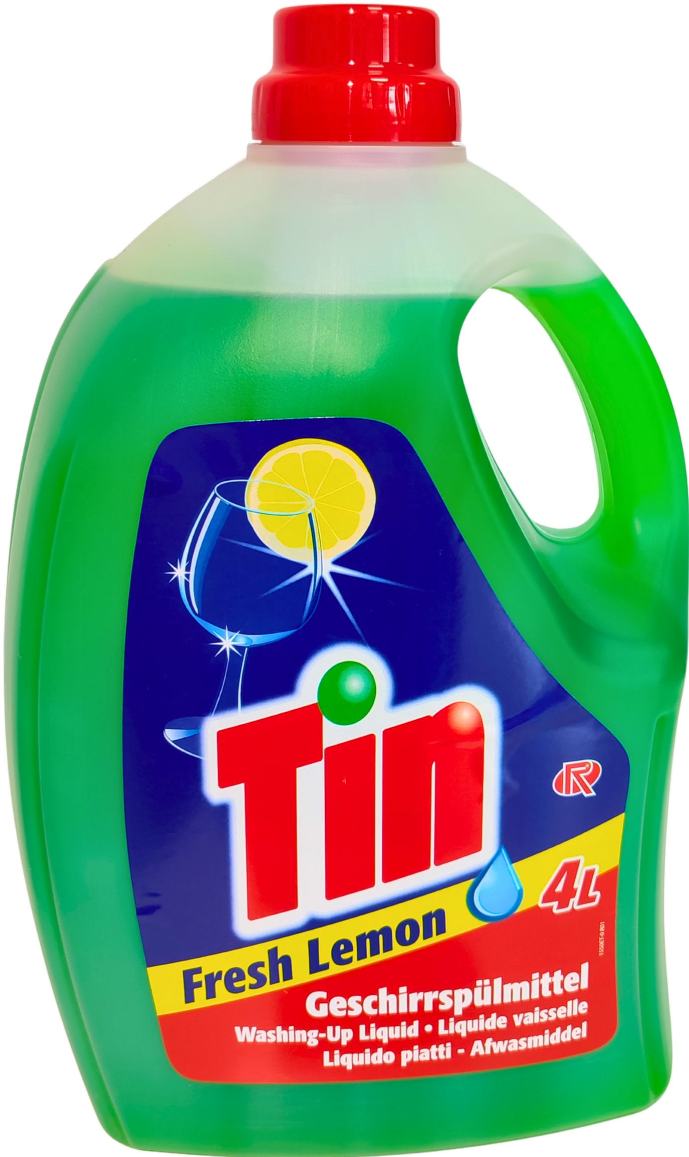 Tin Dishwashing Liquid Fresh Lemon 4 L