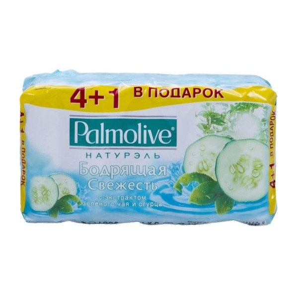 Palmolive Naturals Invigorating Freshness Green Tea & Cucumber Extracts Bar Soap, 5 x 70 g