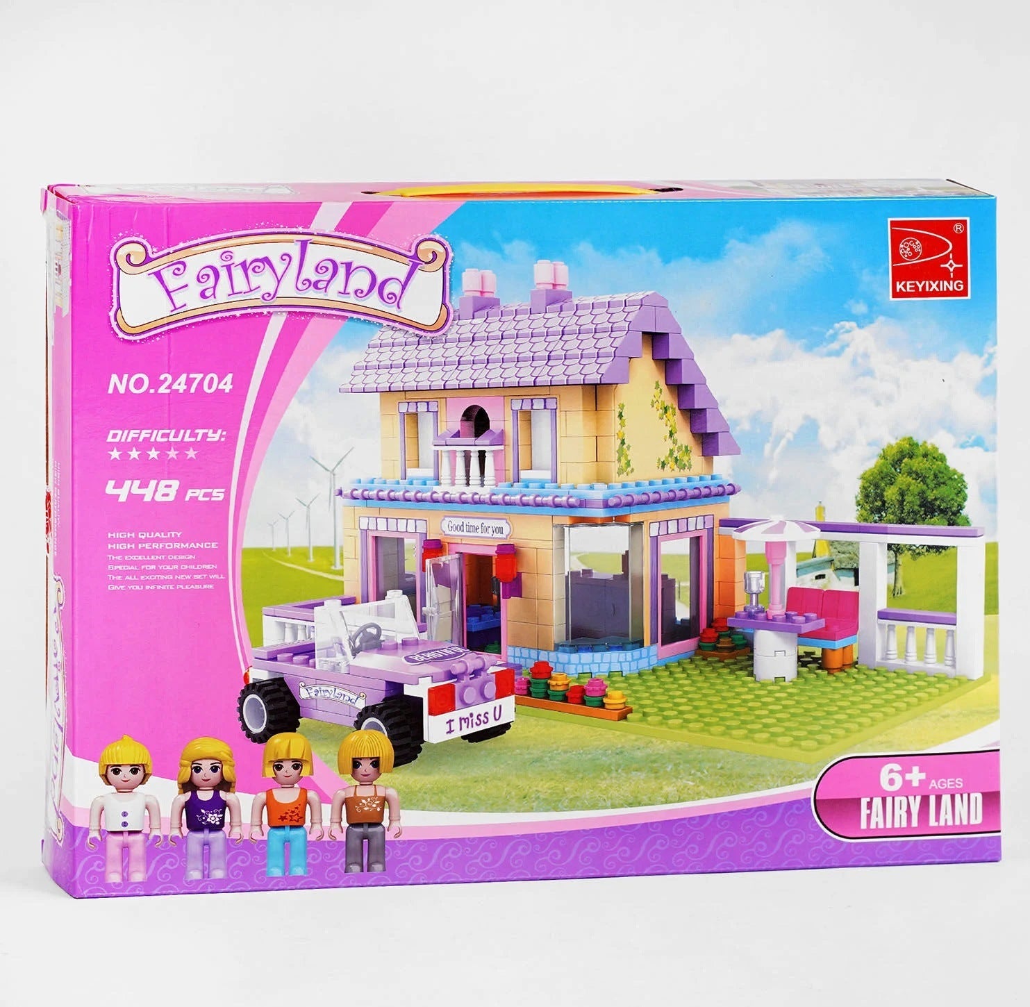 Keyixing 24704 House Building Set, 448 pcs