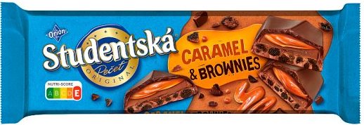 Studentska Caramel & Brownies Chocolate, 240 g