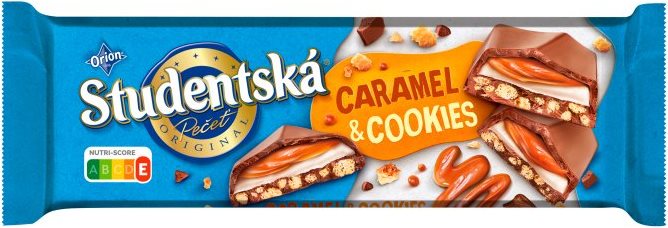 Studentska Caramel & Cookies Chocolate, 240 g
