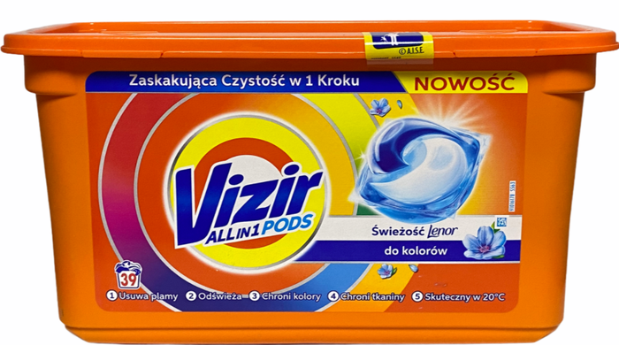 Laundry pods Vizir Color Lenor 39 pcs (priced per piece)