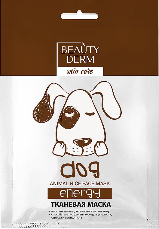 Beautyderm Animal Dog Energy Repair Sheet Mask, 25 mL