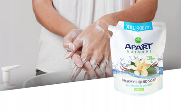 Apart Natural Gardenia & Vanilla Liquid Cream Soap Refill Pouch, 900 mL - Image 2