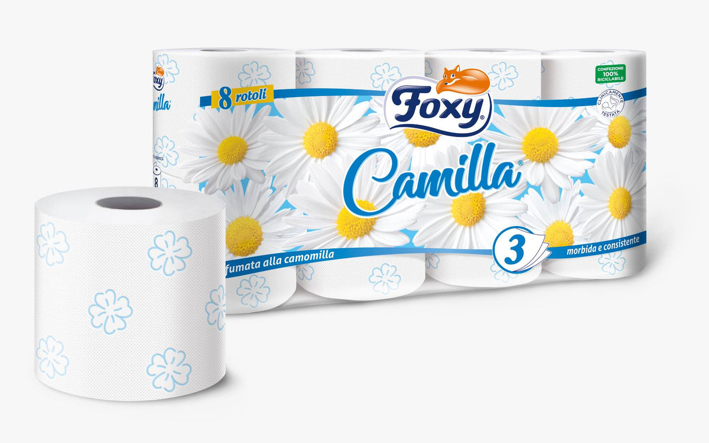Foxy Camilla 3-Ply Toilet Paper, 8 Rolls - Image 2