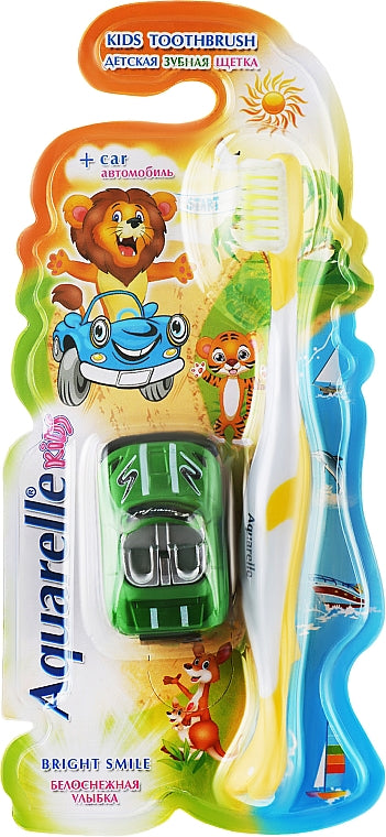 Aquarelle 621 Kids Toothbrush with Toy Car