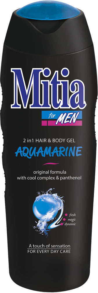 Mitia Aquamarine 2-in-1 Shower Gel & Shampoo, 400 mL