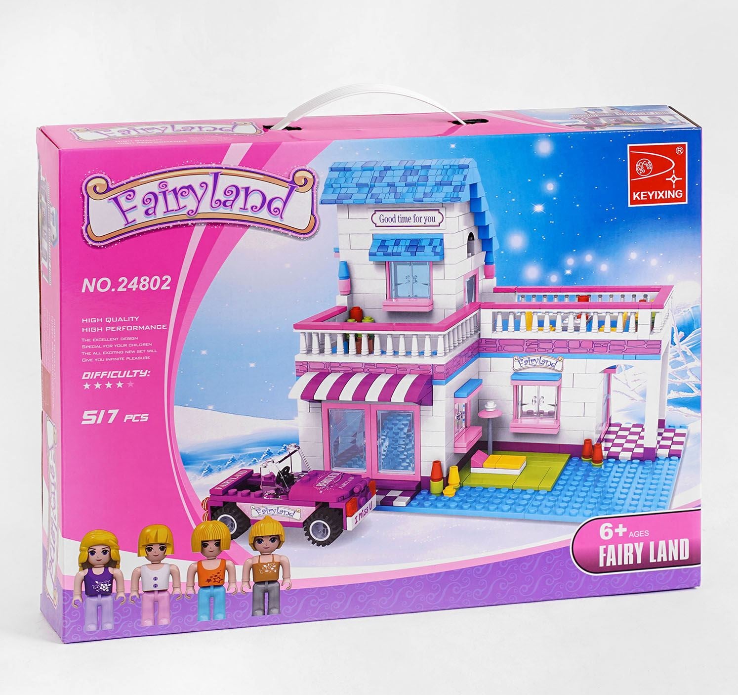 Keyixing 24802 Country House Building Set, 517 pcs - Image 2