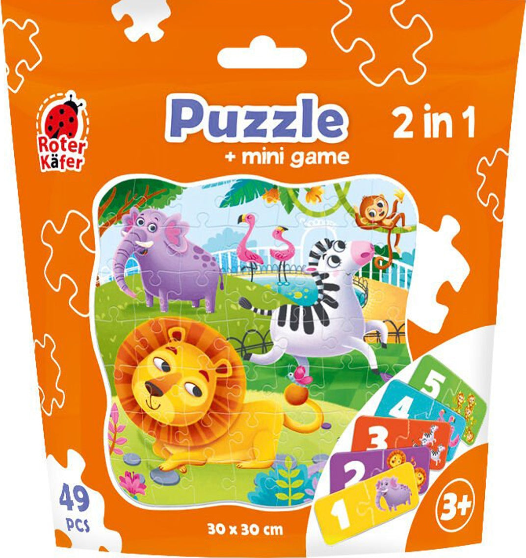 Vladi Toys 2-in-1 Puzzle, 49 pcs, Assorted Designs