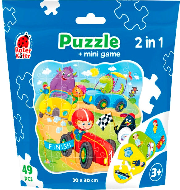 Vladi Toys 2-in-1 Puzzle, 49 pcs, Assorted Designs - Image 2