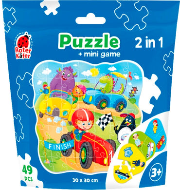 Vladi Toys 2-in-1 Puzzle, 49 pcs, Assorted Designs - Image 2