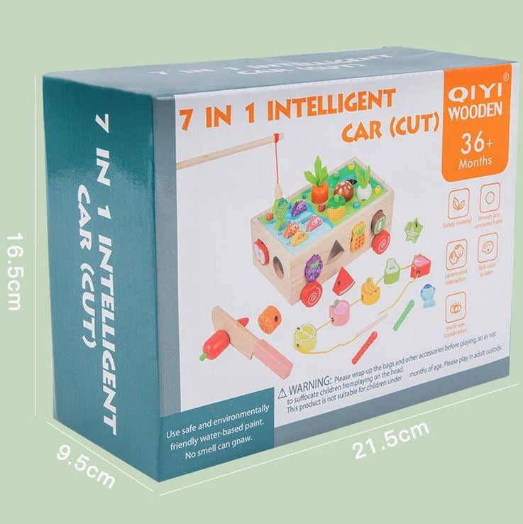 C 61743 7-in-1 Fruit & Vegetable Push-Along Toy