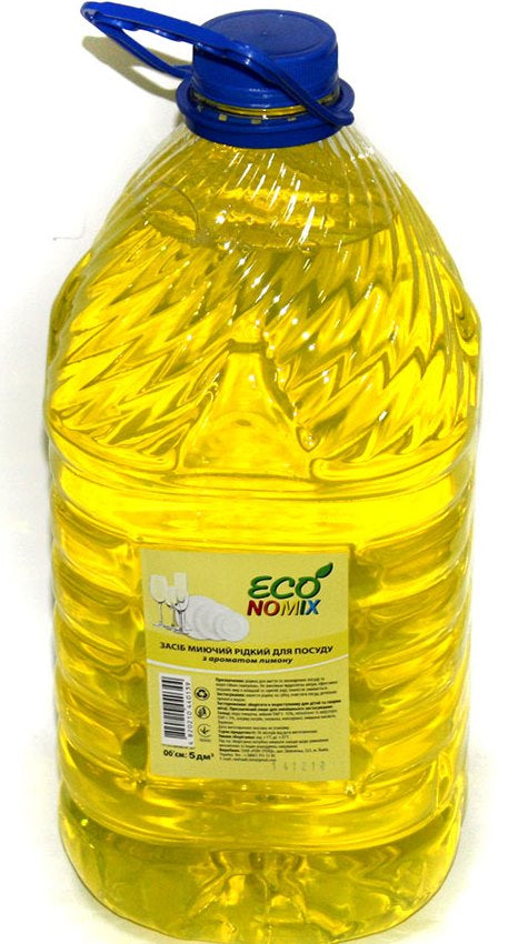 Economix Lemon Dishwashing Liquid, 5 L