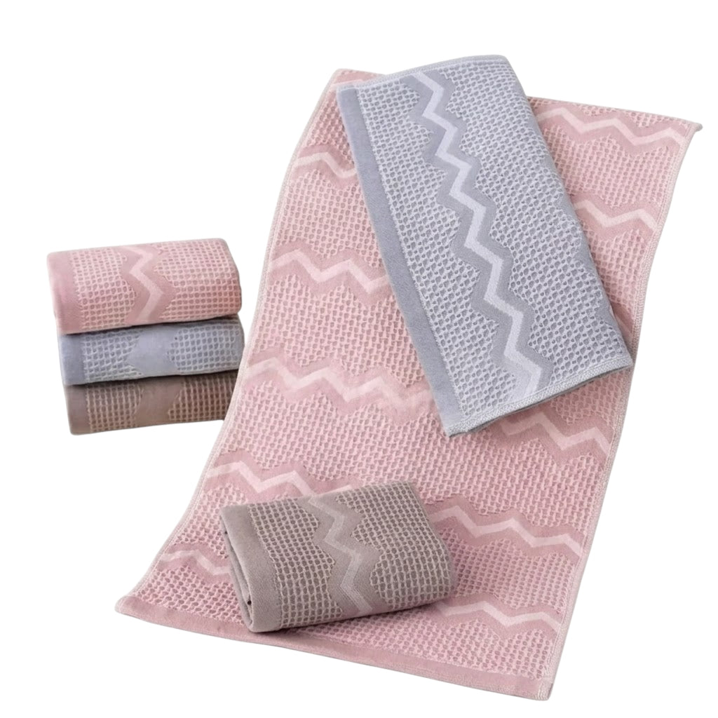 Koloco 40-2 Zigzag Waffle Kitchen Towel, 25 x 50 cm