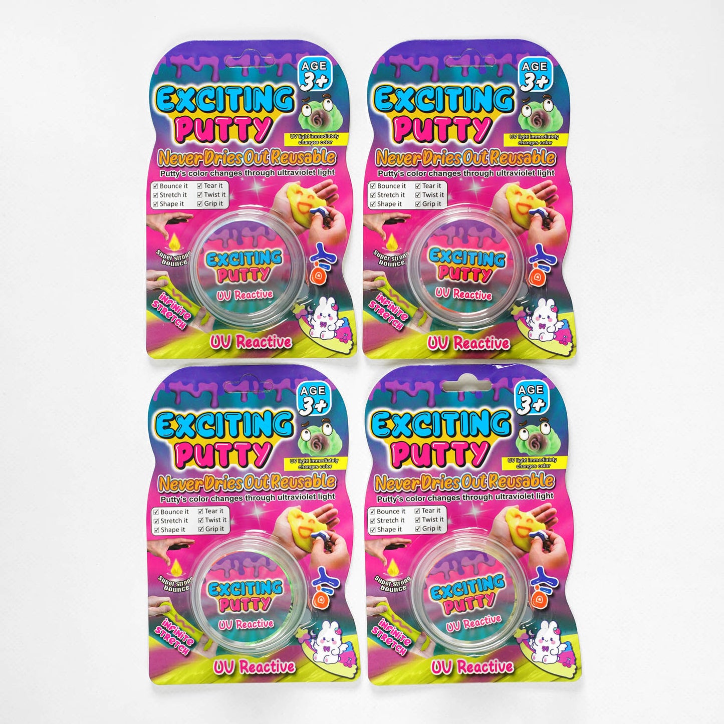 353 Exciting Putty UV-Sensitive Bouncing Antistress Toy