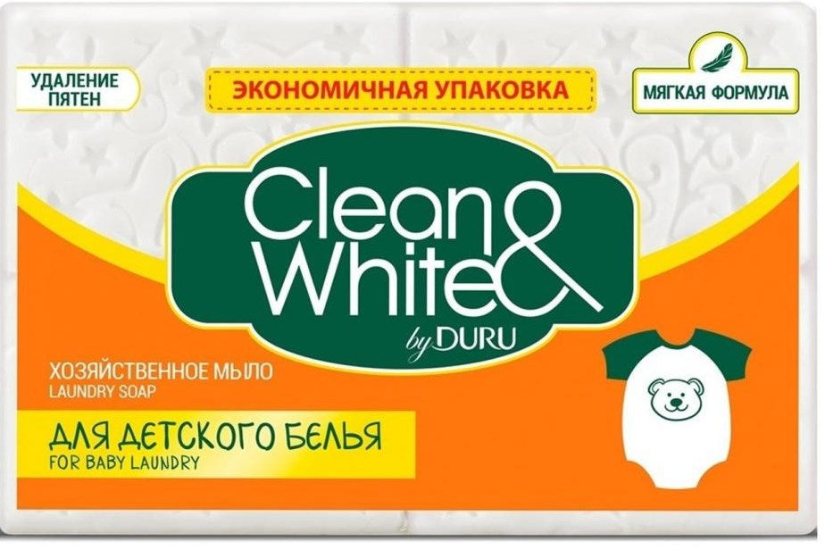 Duru Clean&White for Baby Clothes 4 Laundry Soap, 120 g