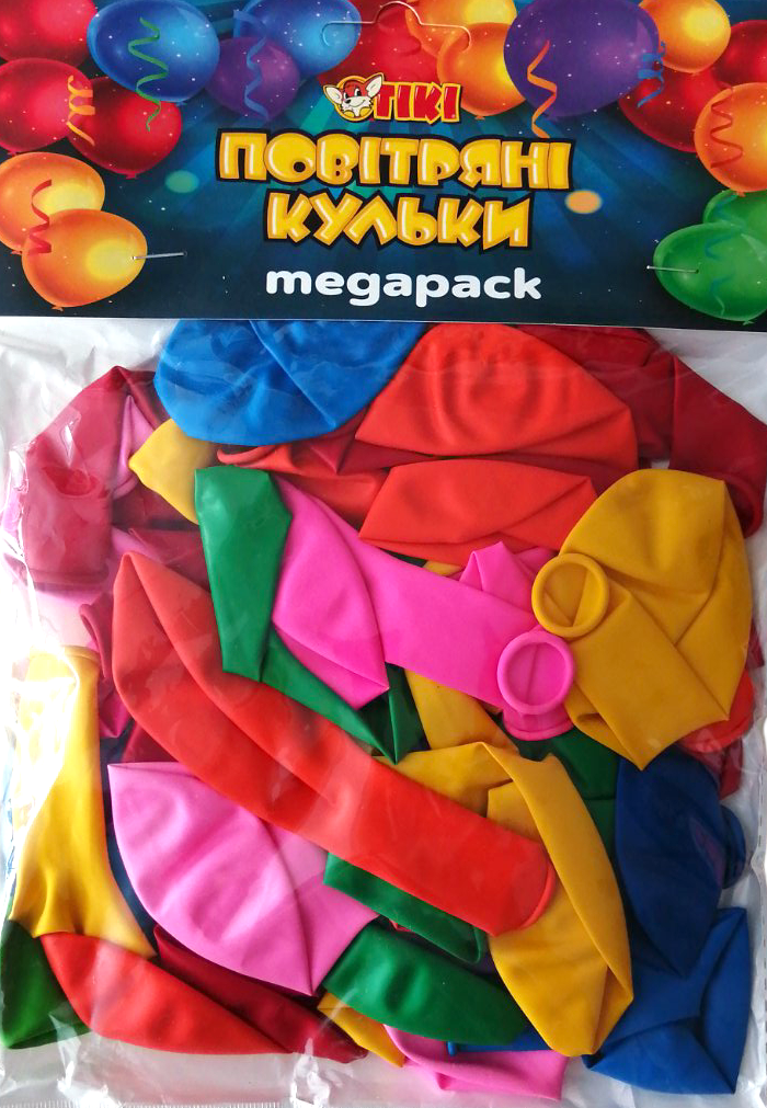 TIKI 12 53525-TK Color Mix Balloon (Price per 1 pc)