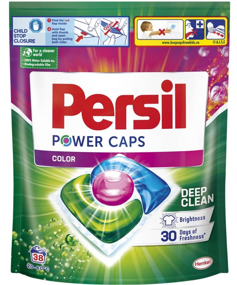 Persil Power Caps Color Laundry Detergent Pods, 38 pcs (Price per 1 pc)
