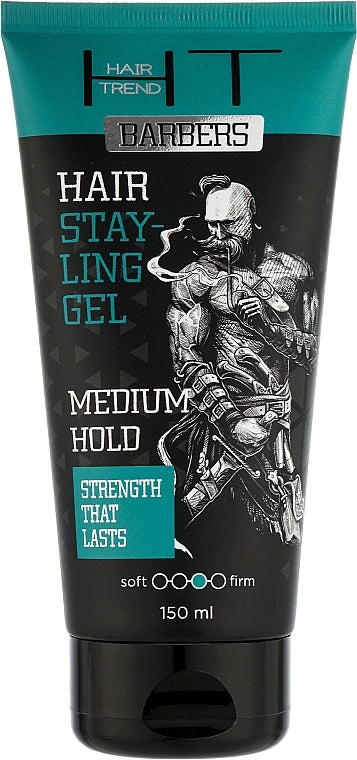 Hair Trend Barbers Medium-Hold Hair Styling Gel, 150 mL