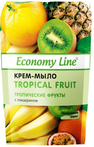 Economy Line Tropical Fruits Liquid Cream Hand Soap Refill Pouch, 460 g