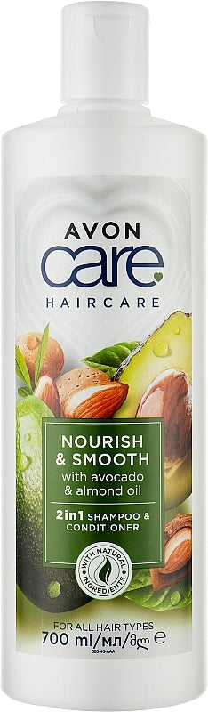 Avon Care Avocado Extract & Almond Oil 2-in-1 Shampoo, 700 mL
