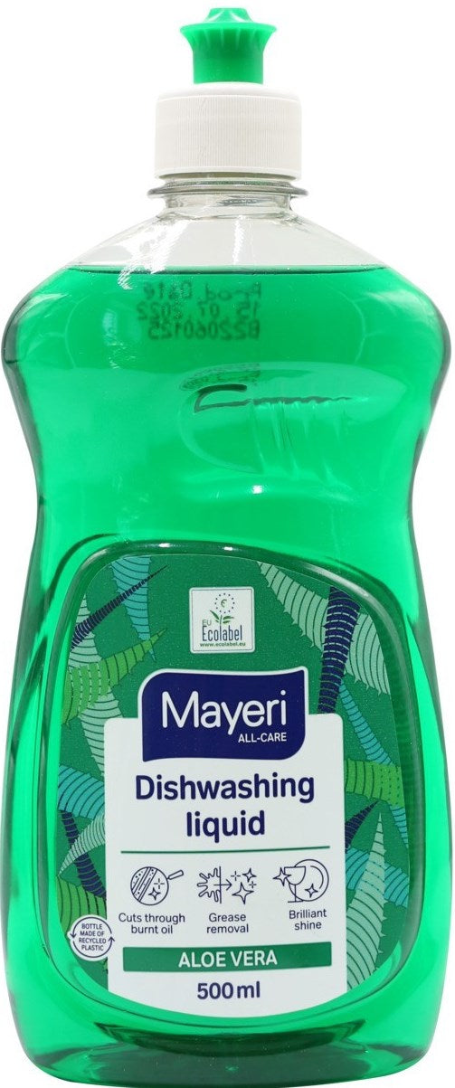 Mayeri Aloe Vera Dishwashing Liquid, 500 mL