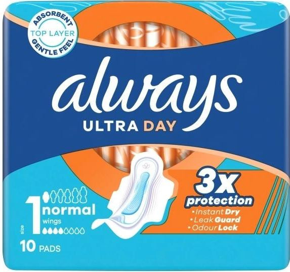 Always Ultra Normal Size 1 Sanitary Pads, 10 pcs - Image 3