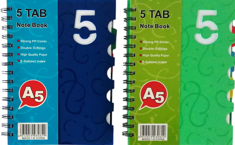 A5 Notebook with Dividers