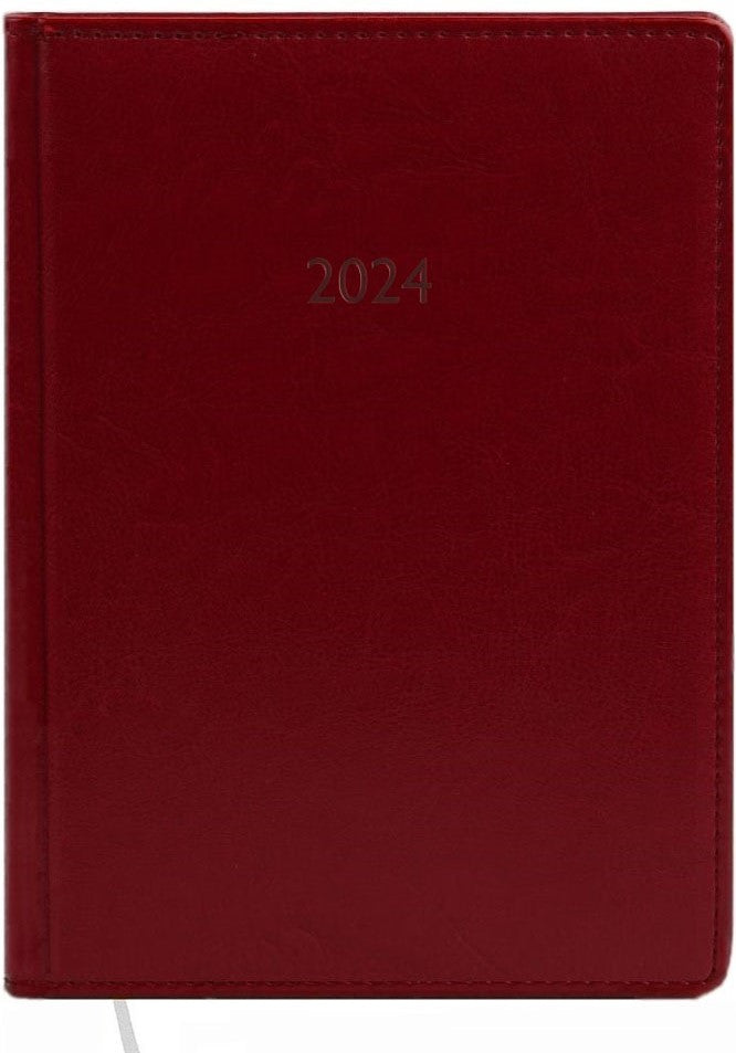 Polihrafist 240-D-2121 A5 Dated Ruled Planner with Faux Leather Cover, 176 Sheets