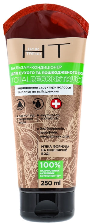 Hair Trend Total Reconstruction Hair Balm & Conditioner for Dry & Damaged Hair, 250 mL