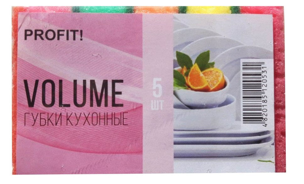 Profit Volume Superfoam Kitchen Sponges, 5 pcs