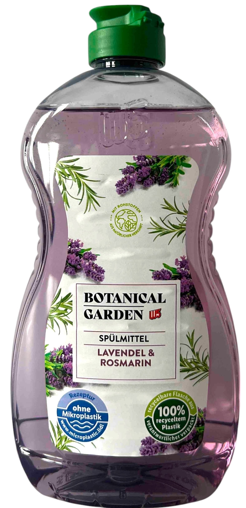 W5 Botanical Garden Lavender & Rosemary Dishwashing Liquid, 500 mL