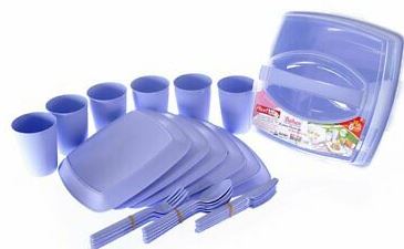 SP-180 Picnic Tableware Set for 6 People
