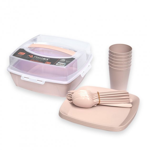 SP-180 Picnic Tableware Set for 6 People - Image 2