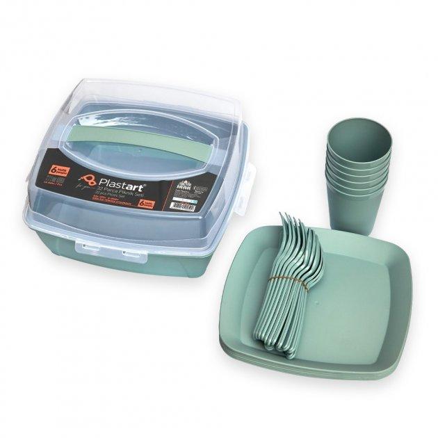 SP-180 Picnic Tableware Set for 6 People - Image 3